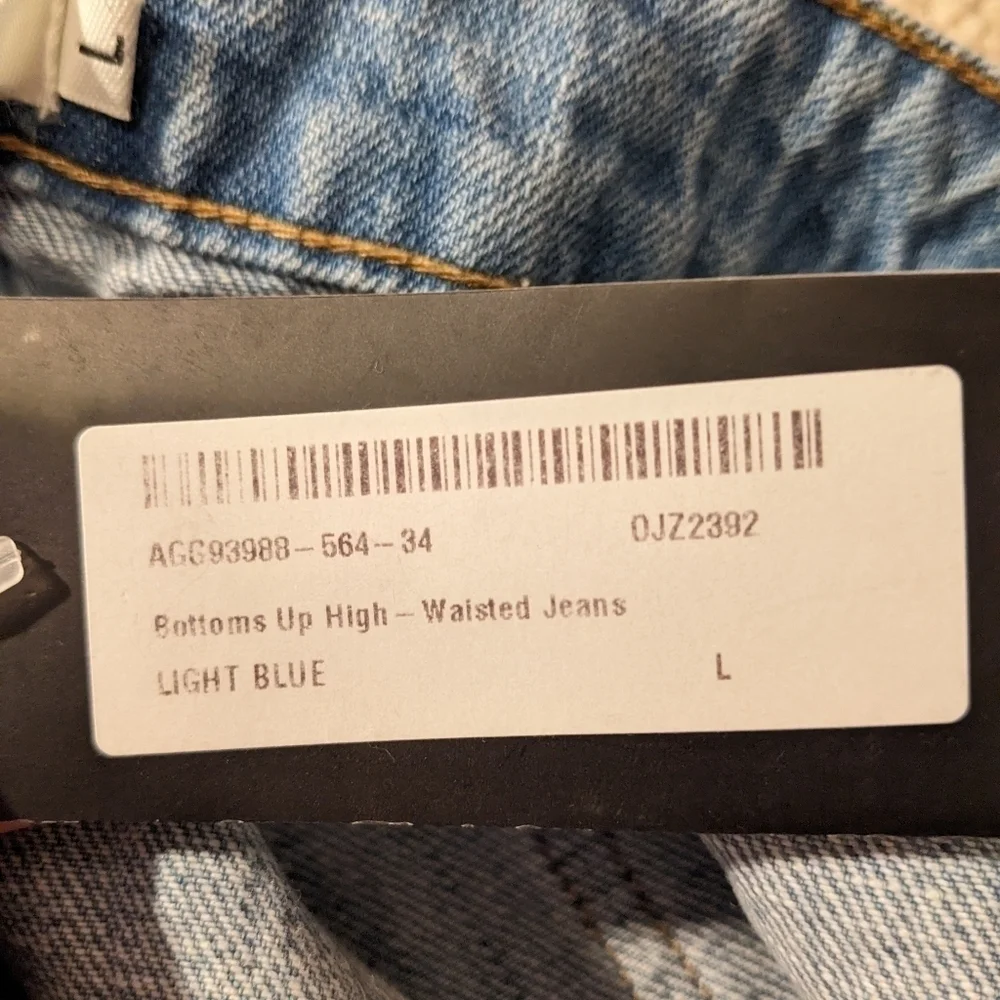 Daphnea Paris, Bottoms up high waisted jeans size L - Picture 7 of 9